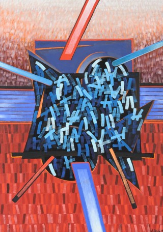 Adam Styka, oil on canvas