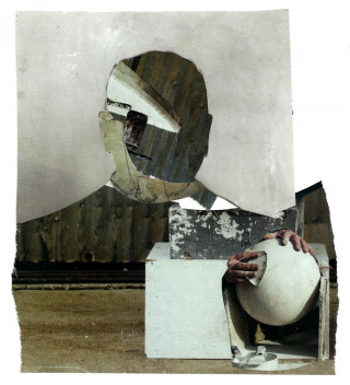Carol White, collage