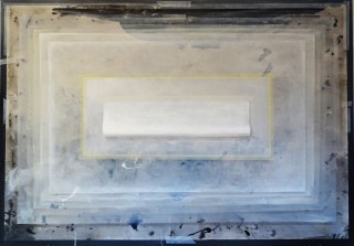 Dariusz Mlącki, White Papers, oil and acrylic on canvas