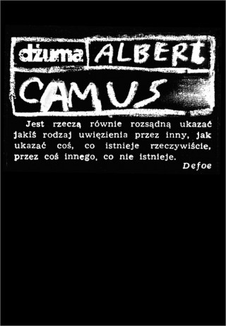 Jan Bokiewicz, A. Camus – Dżuma – book cover