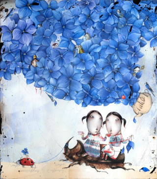 Natalie Pudalov, Blue Hydrangea Tea