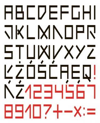 Wojtek Freudenreich, "SYN" – typeface